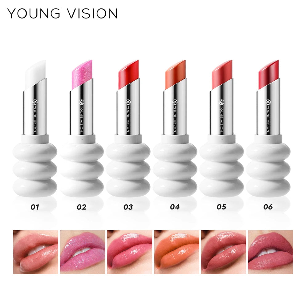 YOUNG VISION 6-Color Shimmer Moisturizing Lipstick Long-Lasting – BeautyByOla