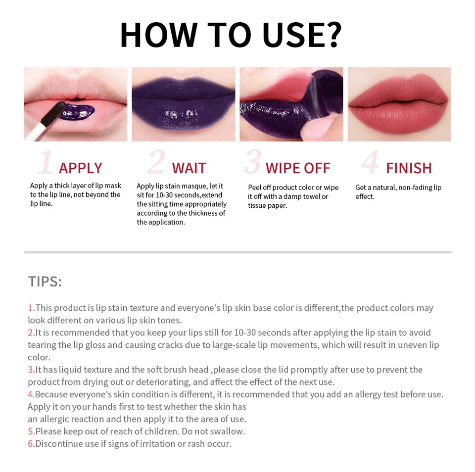 Long-Lasting Korean Matte Lip Tint Waterproof Liquid Lipstick – BeautyByOla