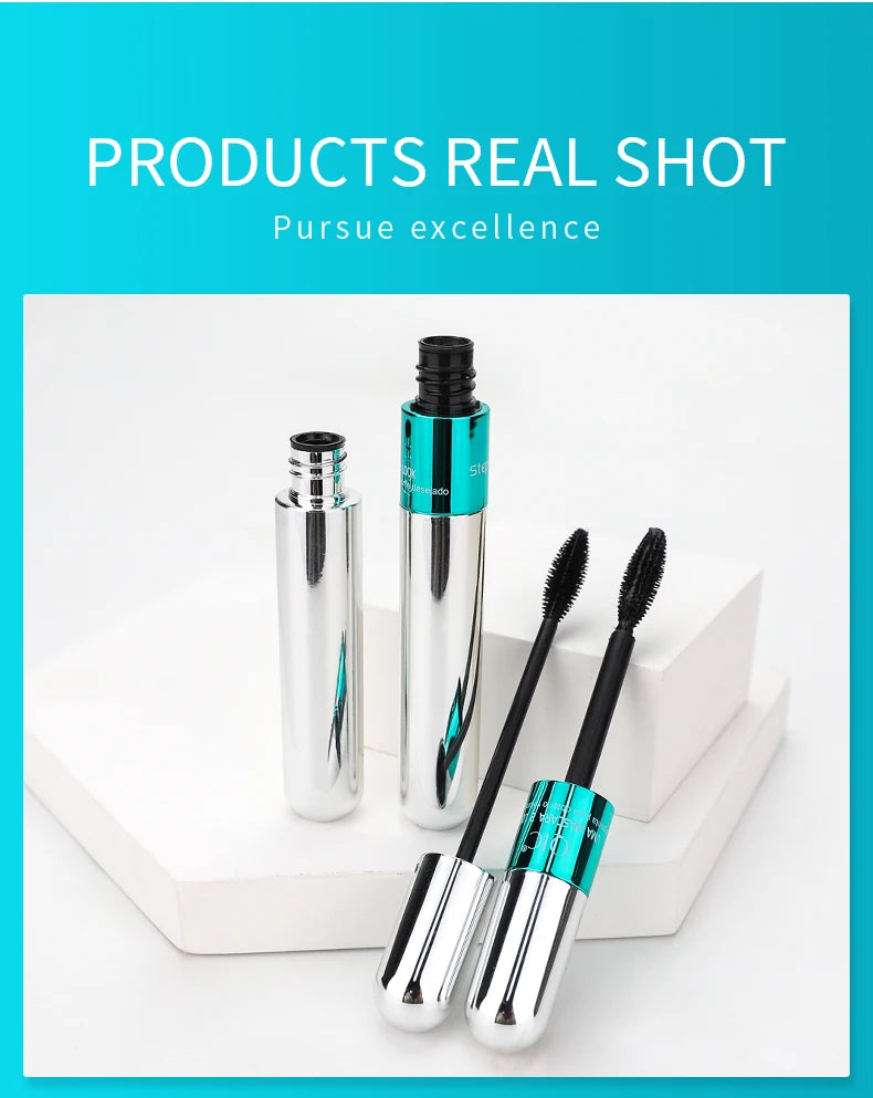 Double 2-in-1 Silk Fiber Mascara Waterproof Lengthening – BeautyByOla