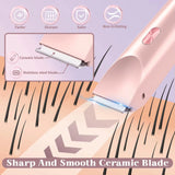 BeautyByOla – 2025 Waterproof Rechargeable Electric Shaver, Mini 2-in-1 Bikini & Body Hair Trimmer, Double-Headed Epilator