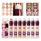 USHAS 12-Color Liquid Concealer with Rotating Sponge Head – BeautyByOla