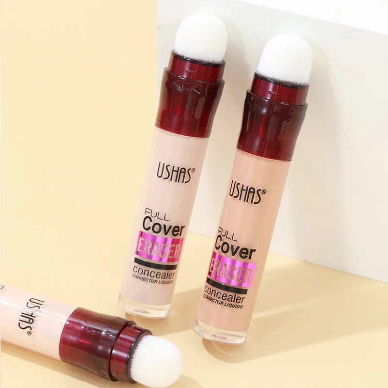 USHAS 12-Color Liquid Concealer with Rotating Sponge Head – BeautyByOla