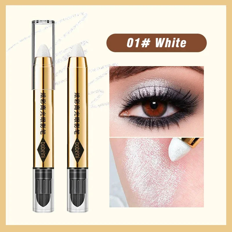 6-Color Double-Ended Eyeshadow Stick Matte & Glitter – BeautyByOla