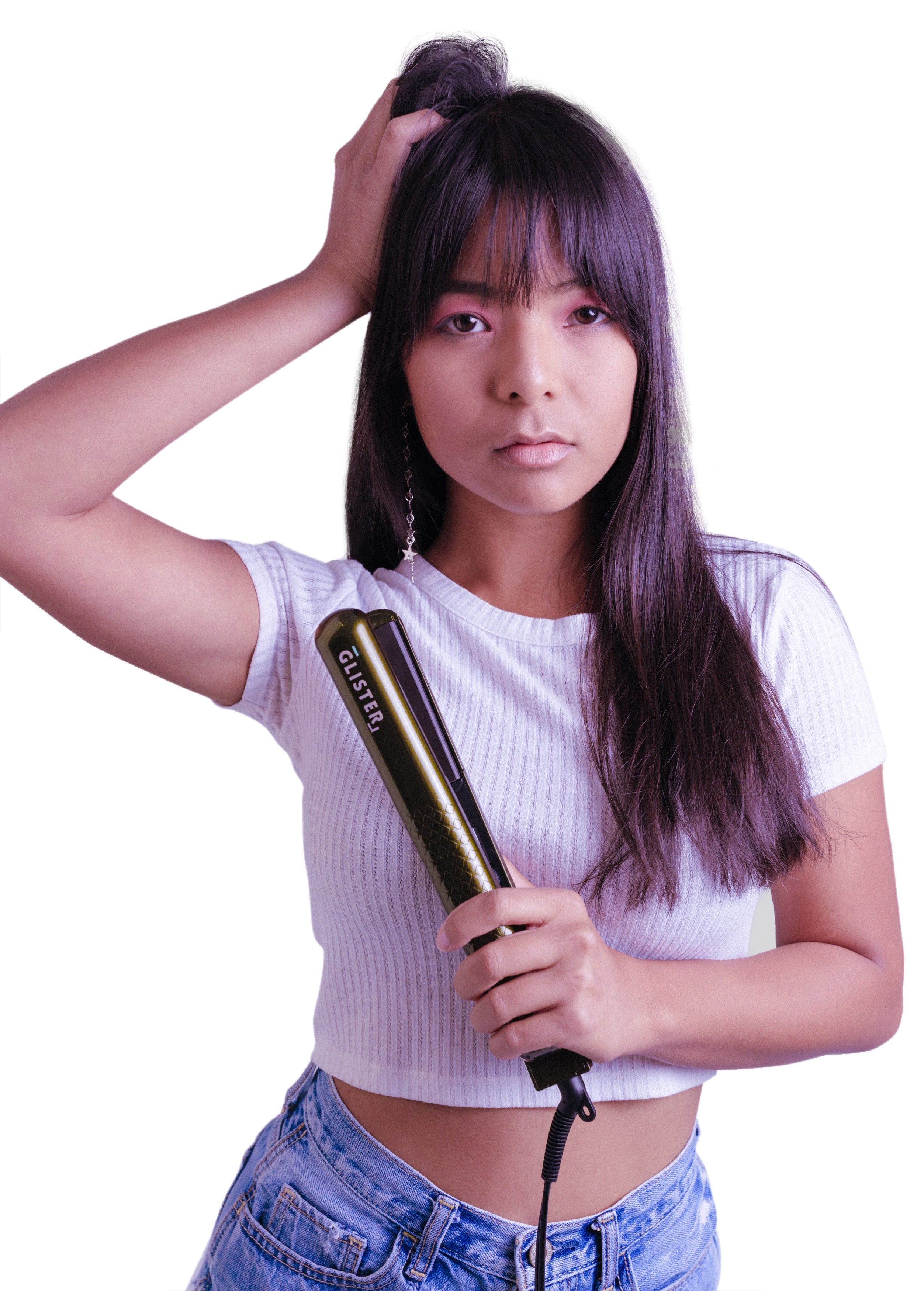Paradise 1.25" Flat Iron with Tourmaline Gemstone Infusion-4